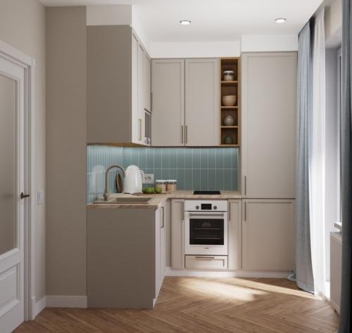 Ещё летом делала дизайн небольшой квартиры в Кирове для очаровательной заказчицы, где бы она могла останавливаться во время приездов. 06