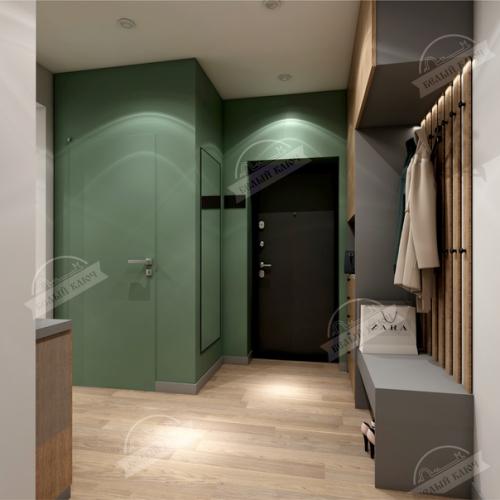 Яркие акценты.  Квартира для молодой семьи. 02