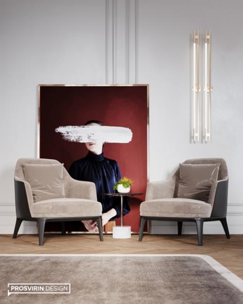 В ленте кухня - гостиная из проекта Jolly в Москве. 05