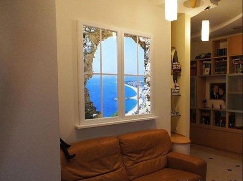 Фальш - окна в интерьере квартир и домов.