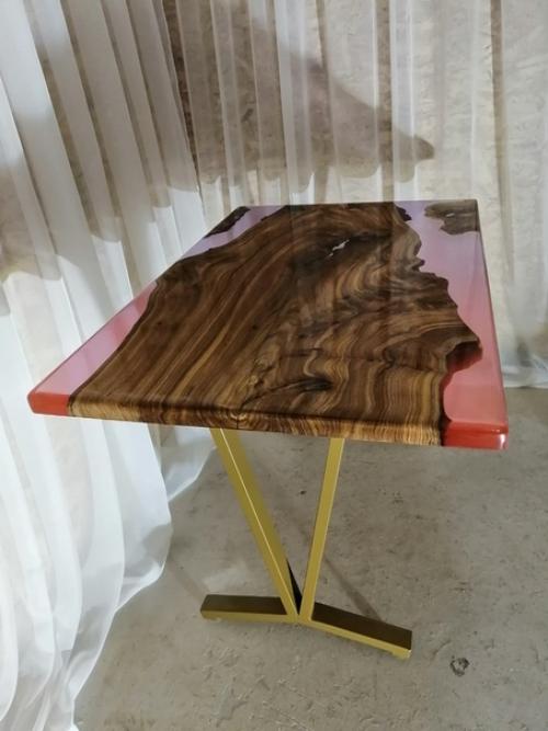 Стол из капового карагача размеры 114*74 см. 03