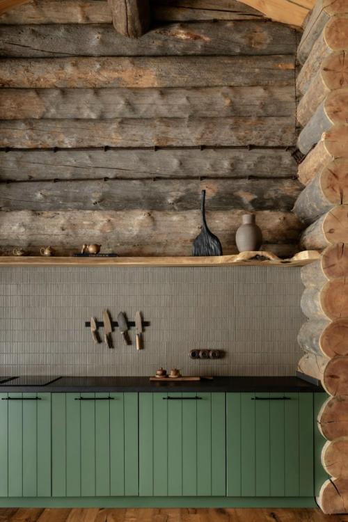 Какой же красивый банный дом из серебристой сосны кело! 03