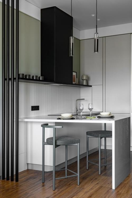 Интерьер 1-комнатной квартиры 34 м 2 в ЖК самолет в Краснодаре. 03