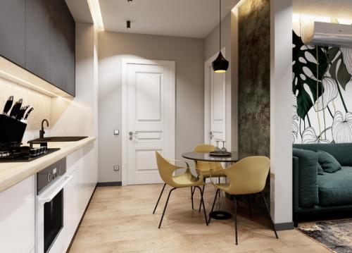 Дизайн интерьера небольшой квартиры 38 кв. 07
