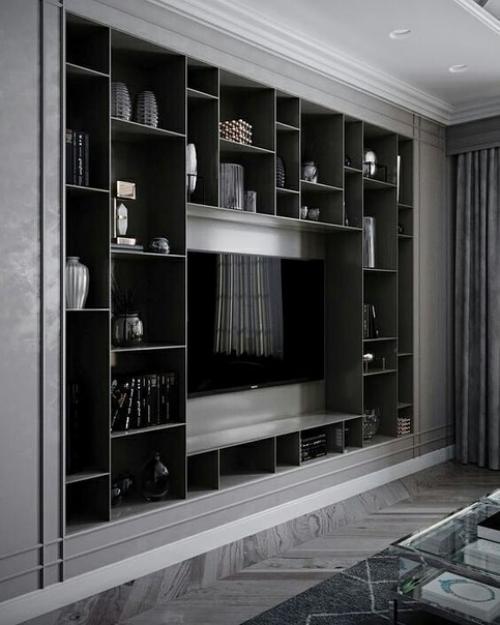 Лишь в том случае, если вы задумались об оформлении TV зоны, то ловите идеи . 06