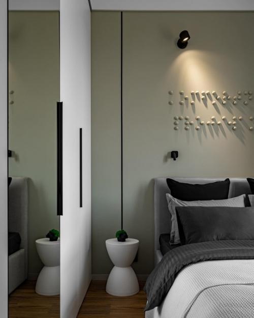 Интерьер 1-комнатной квартиры 34 м 2 в ЖК самолет в Краснодаре. 08