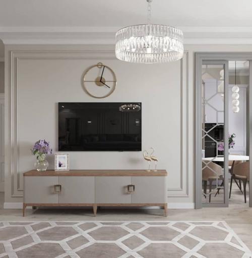 Проект 2 хкомнатной квартиры в стиле современная классика. 04