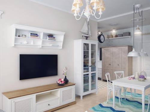 Проект дизайна трехкомнатной квартиры 66 кв. 03