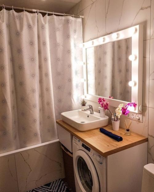 Моя небольшая, но уютная и нежная ванная комната. 02