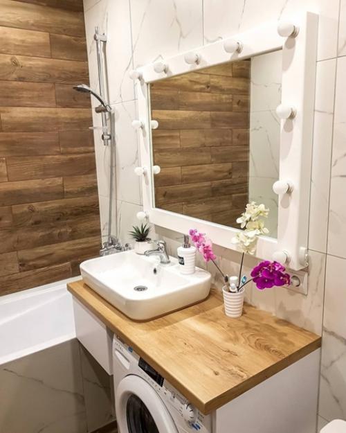 Моя небольшая, но уютная и нежная ванная комната. 05