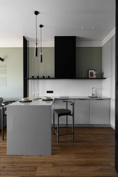 Интерьер 1-комнатной квартиры 34 м 2 в ЖК самолет в Краснодаре. 04