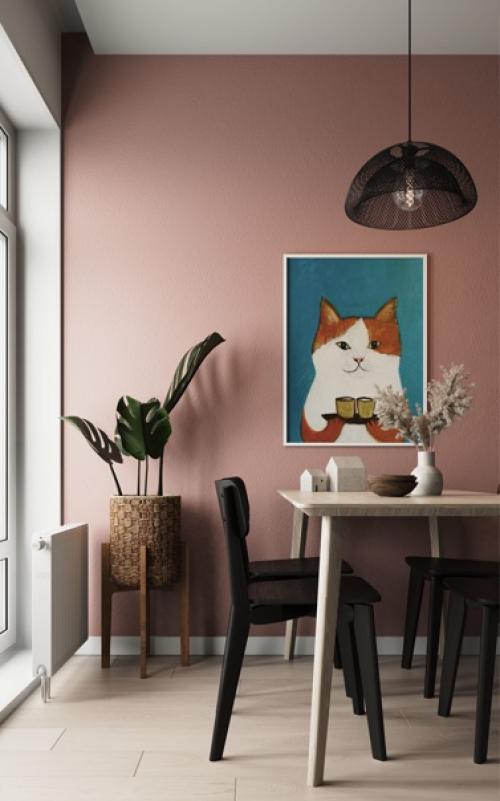 При разработке дизайна в этой квартире был основной запрос - сделать бюджетный ремонт. 04