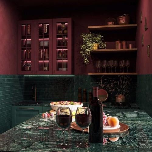 Квартира в марокканском стиле, но у каждой комнаты свой цвет. 07