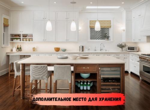 Обитаемый остров.  Кухни с островом снова набирают популярность, особенно это актуально для большой кухни в домах и квартирах. 07