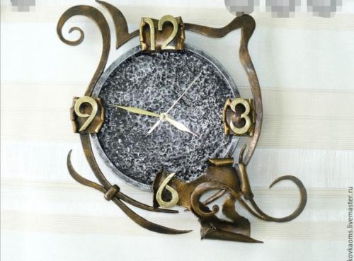 Кованые часы - прекрасная идея, не находите. 01