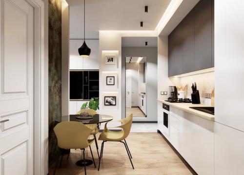 Дизайн интерьера небольшой квартиры 38 кв. 08