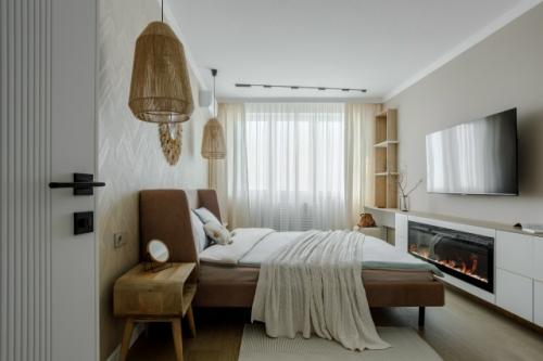 Интерьер однокомнатной квартиры 35 м 2 в ЖК горизонт в Анапе. 08