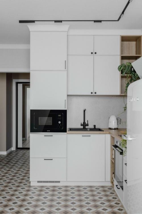 Интерьер однокомнатной квартиры 35 м 2 в ЖК горизонт в Анапе. 05