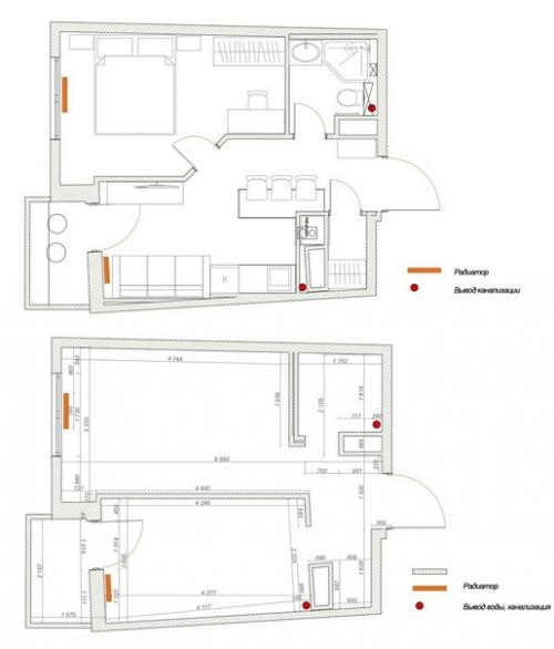 Интерьер 1-комнатной квартиры 31, 7 кв. 09