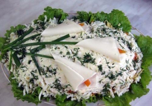 Топ - 10 салатов Цветов к 8 марта. 09