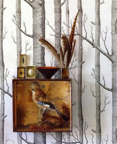 Перья в дизайне интерьера. 

