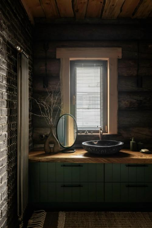 Какой же красивый банный дом из серебристой сосны кело! 07