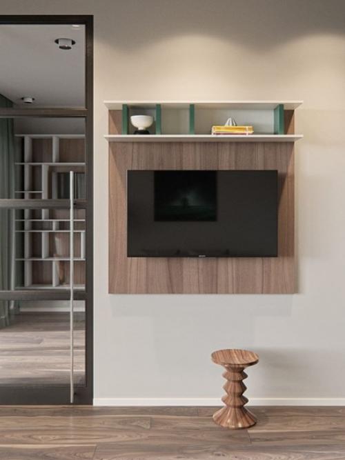 Легкий и современный интерьер двухуровневой студии. 04