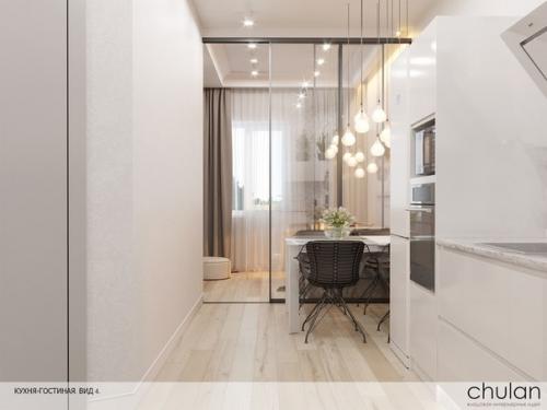 Кухня - гостиная в современном стиле. 03