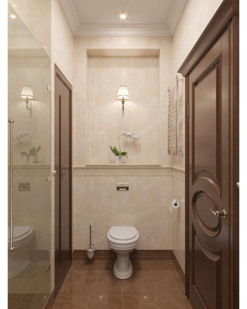 Оцените дизайн санузла.