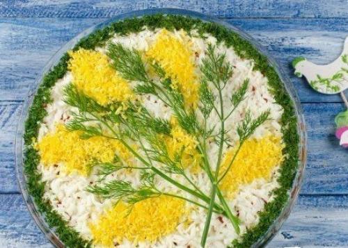 Топ - 10 салатов Цветов к 8 марта. 02