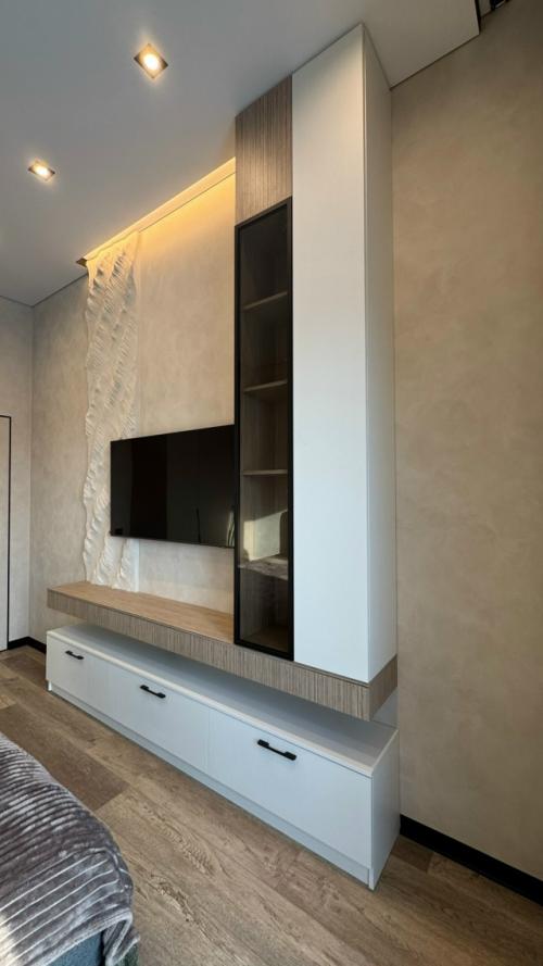 Спальня по индивидуальному проекту в прусово: от визуализации до воплощения с точностью 100%. 08