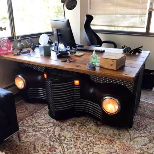 Мебель из старых и ржавых машин. 02