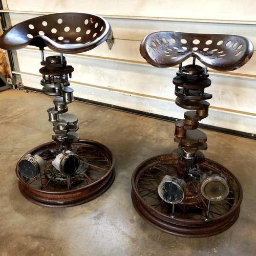 Мебель из старых и ржавых машин. 09