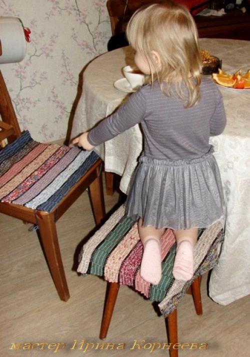 Работы ручного ткачества - в интерьере дома.  