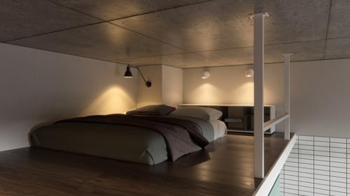 Легкий и современный интерьер двухуровневой студии. 05