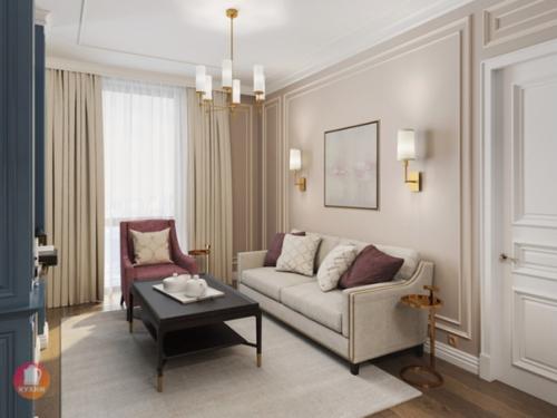 Красивый интерьер в современном классическом стиле. 05