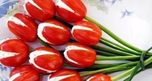 Топ - 10 салатов Цветов к 8 марта. 03