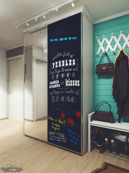 Уютная трехкомнатная квартира: дизайн - проект в Минске. 07