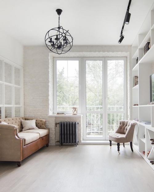 Маленькая студия 32 м. как вам дизайн? 01