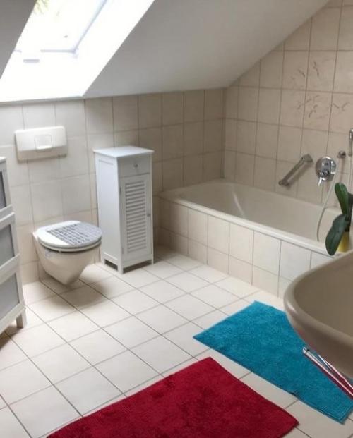 Ремонт в мансардной ванной комнате: после и до. 07