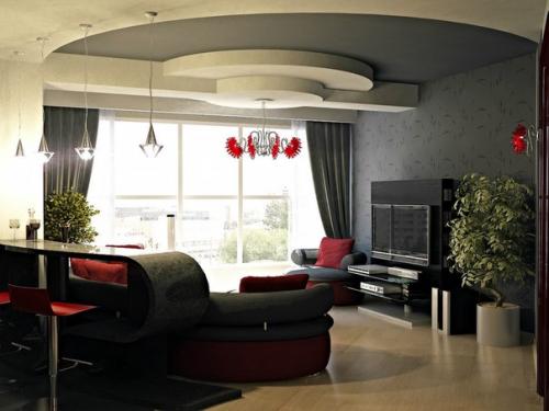 Дизайн квартиры 45 м 2 в стиле гламурного шика. 02