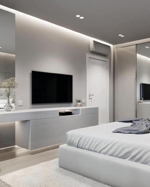 Монохромный дизайн квартиры. 05