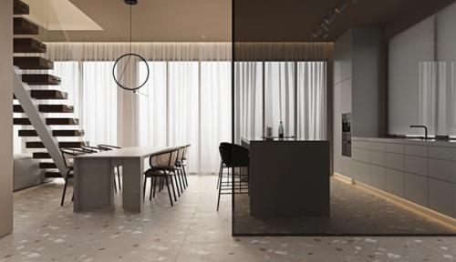 Интерьер двухуровневой квартиры. 03