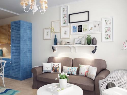 Проект дизайна трехкомнатной квартиры 66 кв. 02