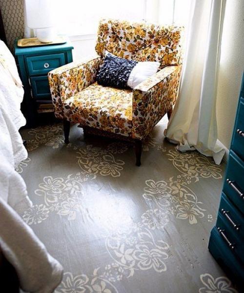 Необычные расписные деревянные полы. 07