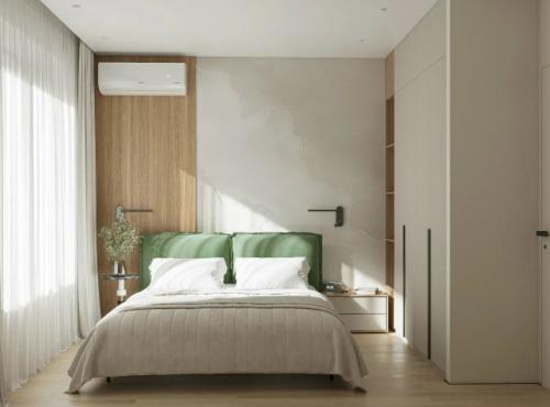 Проект 1-комнатной квартиры 40 м 2. кухня - гостиная + спальня. 06