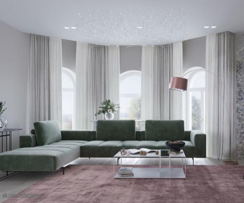 Интерьер гостинной комнаты. 01
