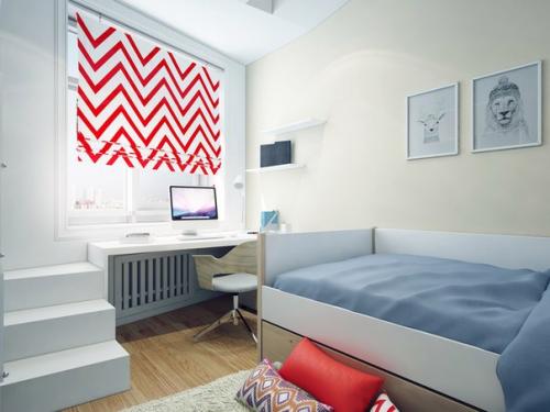 Проект дизайна трехкомнатной квартиры 66 кв. 07