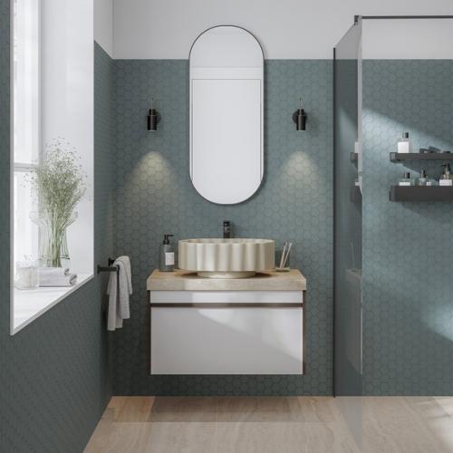 В новой коллекции Toscana представлена оригинальная тумба для ванной комнаты- Modula. 01