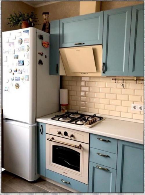 Крохотная кухня. Современная. 02